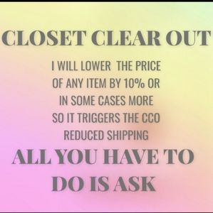 TODAY Discount shipping on Poshmark. Closet Clear Out, Now on Thursdays!